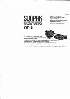 Sunpak 3600 manual. Camera Instructions.